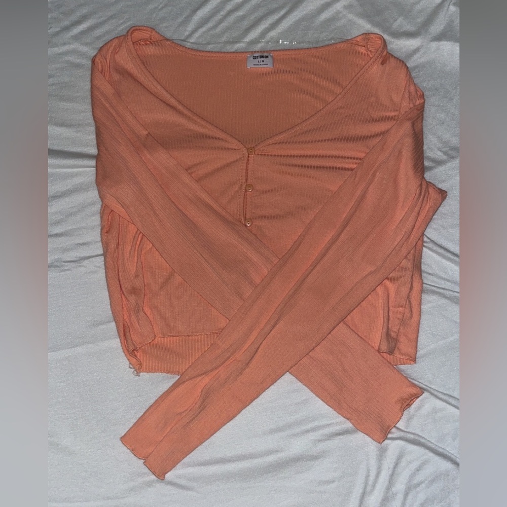 orange cropped top